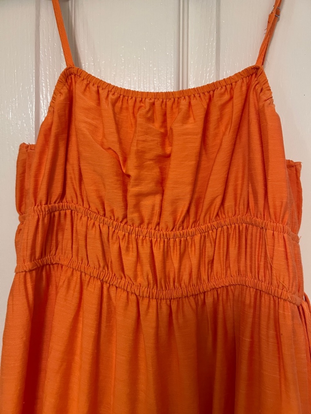 Blu Pepper Orange Tiered Maxi Dress - Picture 3 of 6